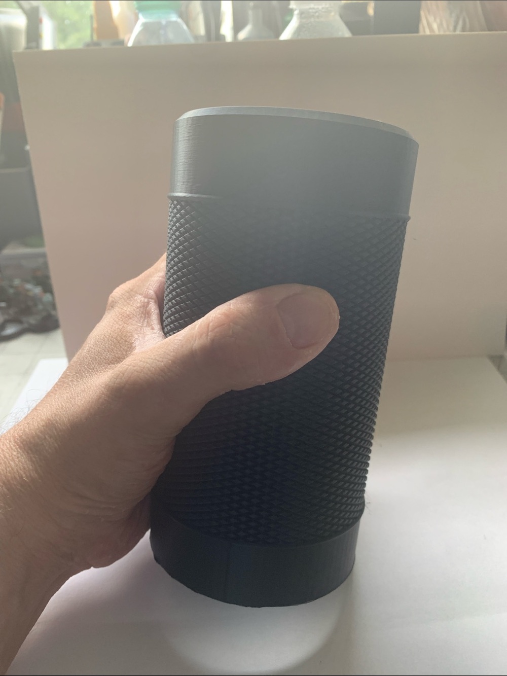 Single 16oz CanTactical Drink Koozie Bottom Loading Textured Travel Tumbler